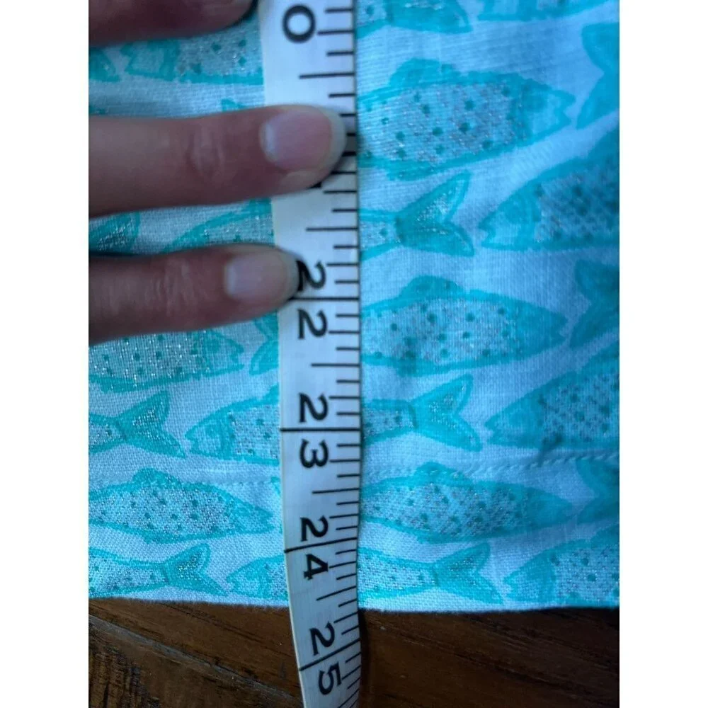 Vineyard Vines 100% Linen Fish Tunic - Girls Size 8